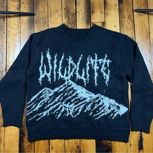 Wildlife Unisex XL Sweater Pullover Warm Goth Emo Punk Rock Nu Metal Grunge Y2K